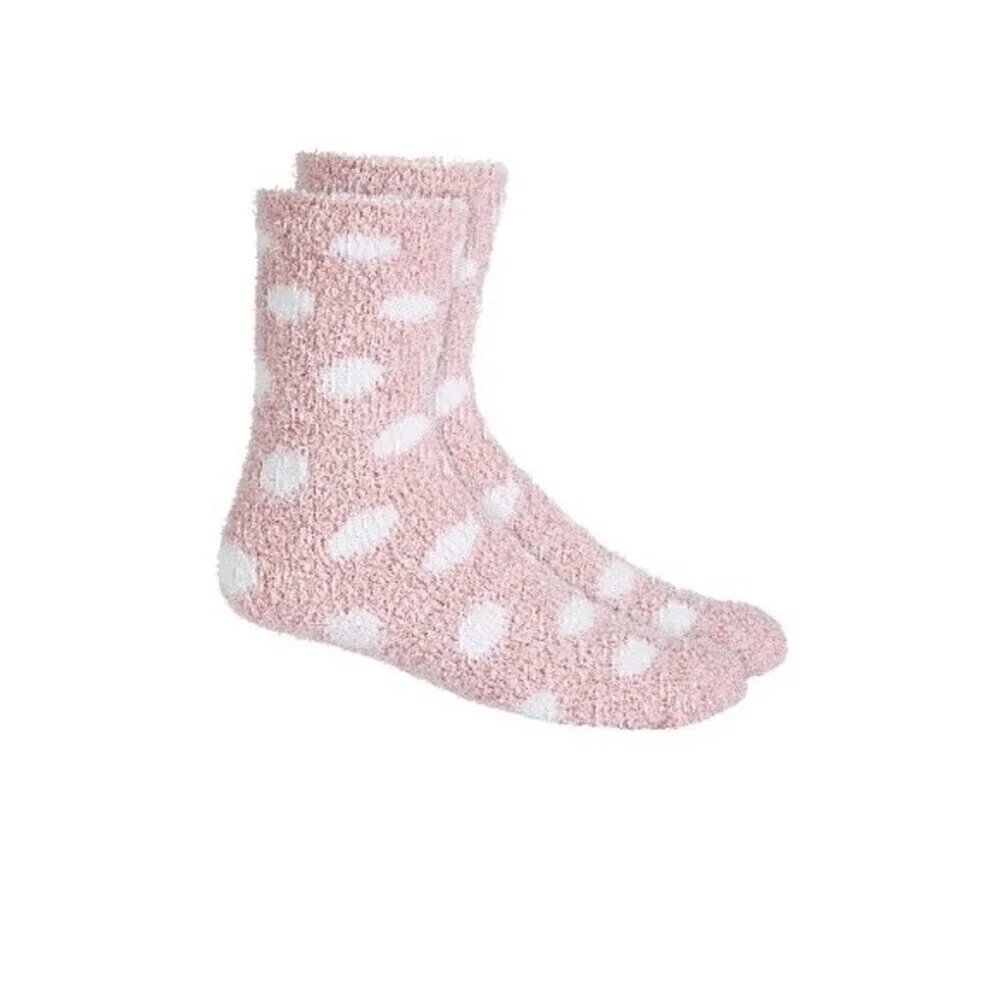 3 Set Charter Club Womens Size 9-11 Butter Super Soft Cozy Crew Socks pink red …